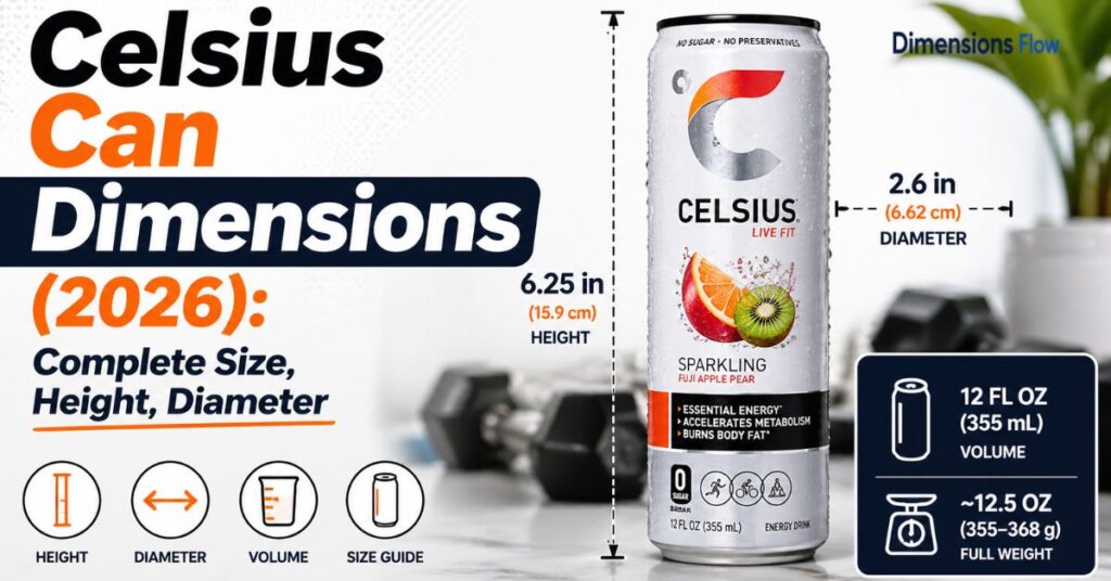 celsius can dimensions