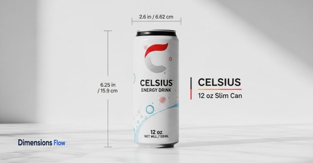 celsius can dimensions