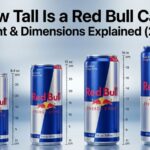 how tall is a red bull can