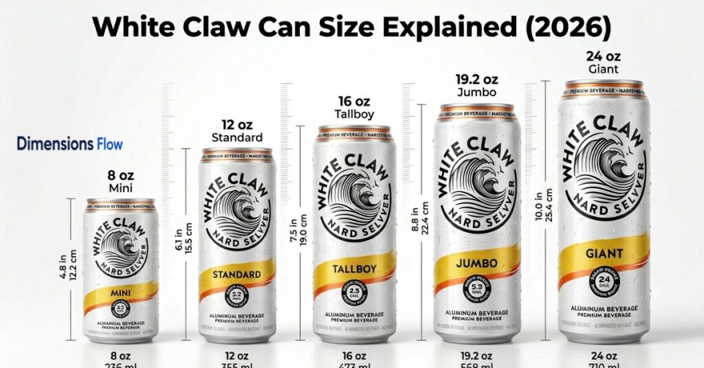 white claw can size