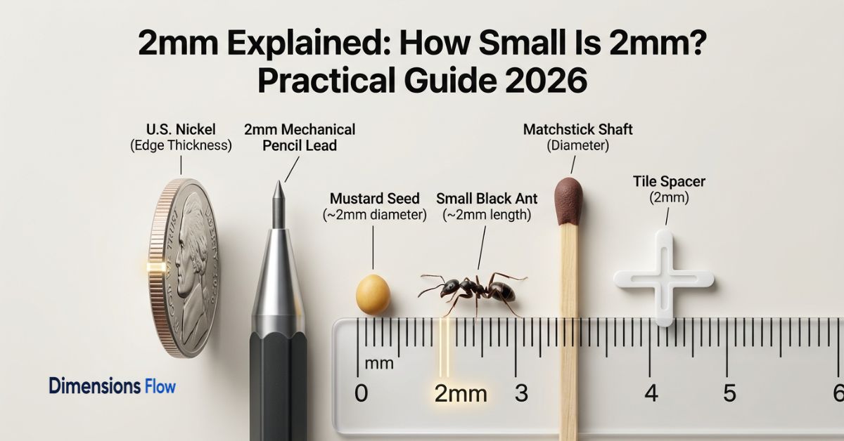 2mm Explained: How Small Is 2mm? Practical Guide 2026 - Dimensions Flow