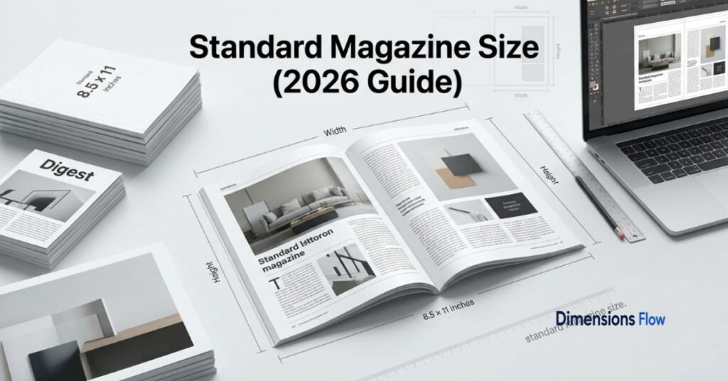 standard magazine size