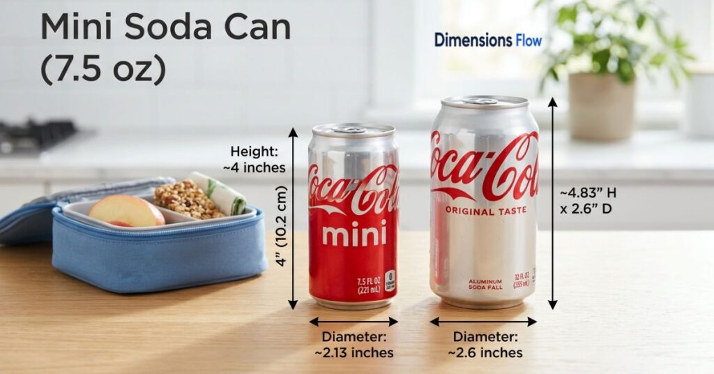 soda can dimensions