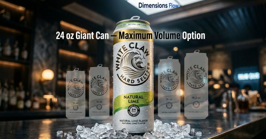 white claw can size