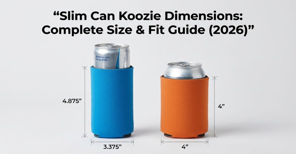 slim can koozie dimensions