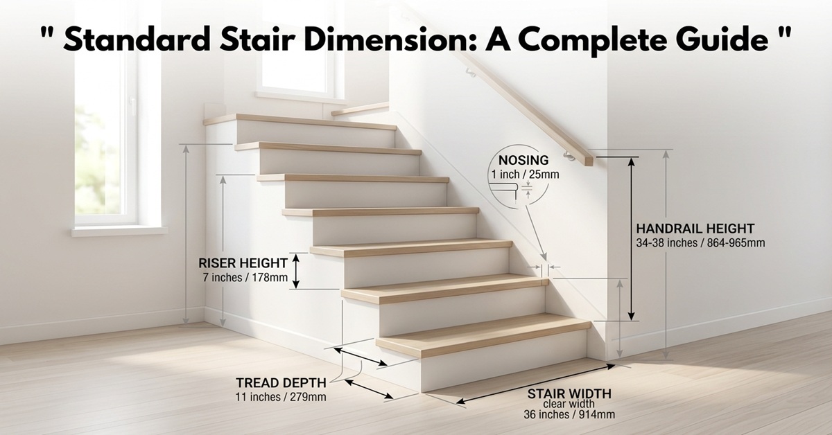Standard Stair Dimension: A Complete Guide to Safe, Comfortable ...
