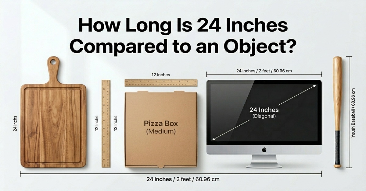 how long is 24 inches compared to an object