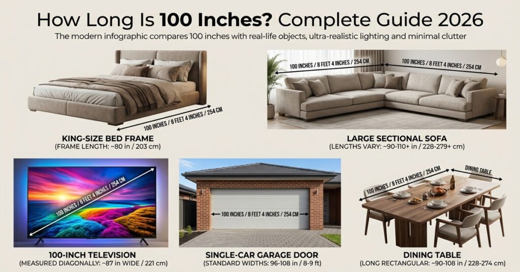 how long is 100 inches