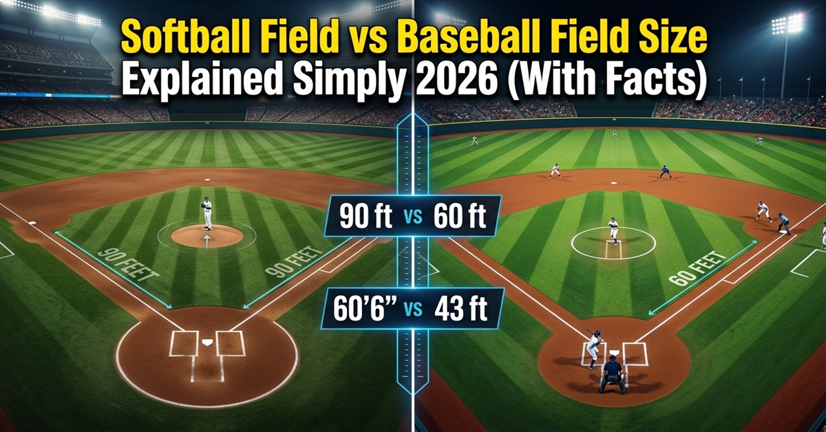 softball field vs baseball field size