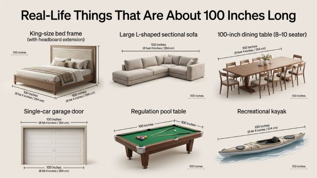 how long is 100 inches