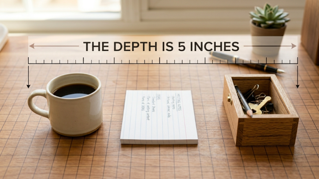 5 inches wide
