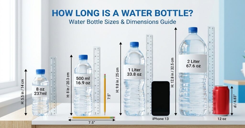 how long is a water bottle