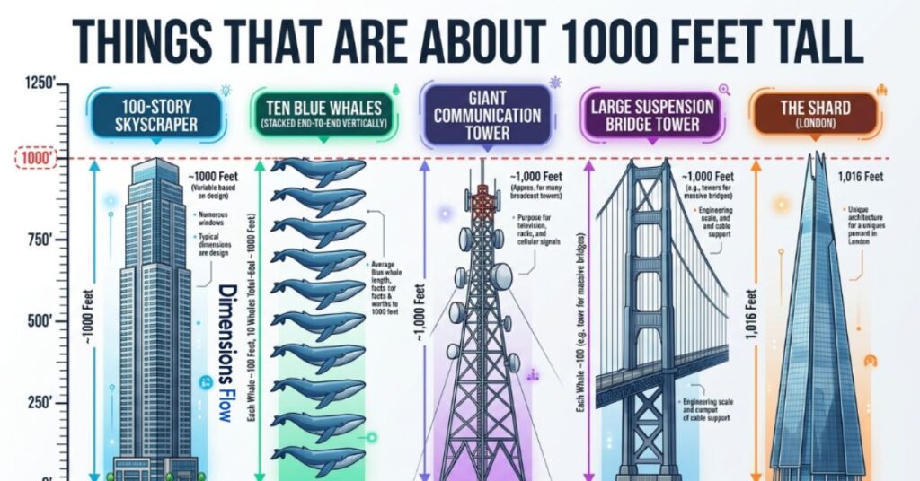 how tall is 1000 feet