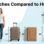 24 inches compared to human