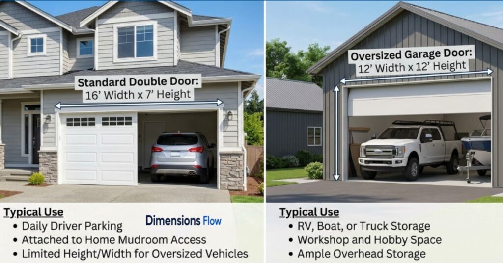 garage door sizes