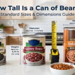 how tall is a can of beans