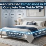 queen size bed dimensions in cm