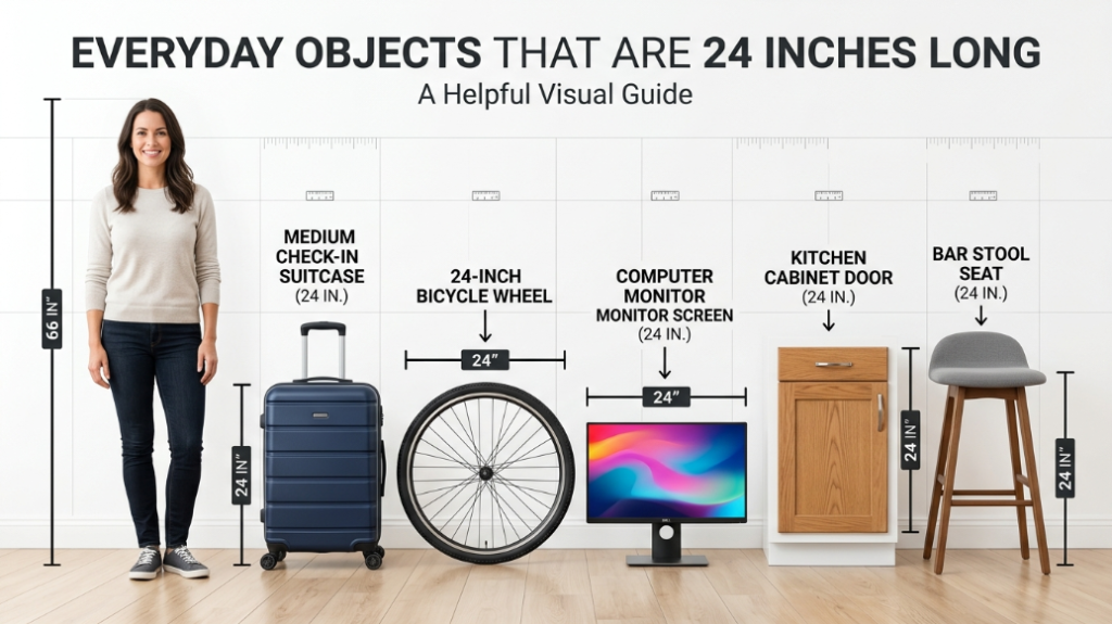 24 inches compared to human