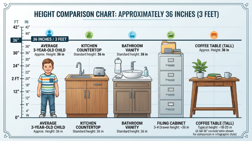 how long is 36 inches