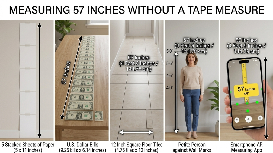 57 inches tall