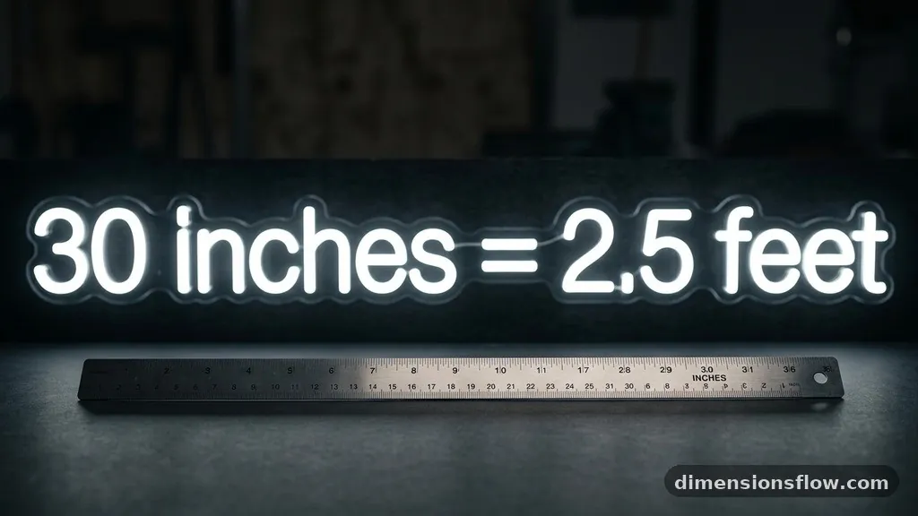 The Conversion Result - how many feet is 30 inches